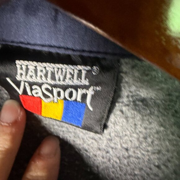 Vtg 1990s Hartwell ViaSport 2:1 Coat Medium Navy & Charcoal - Picture 15 of 15